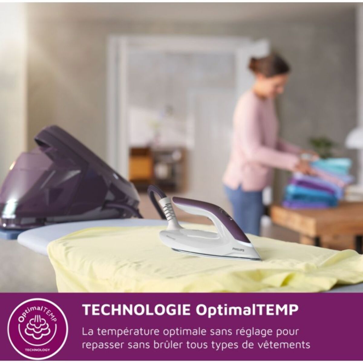 Centrale vapeur PHILIPS PSG8050/30 violet 1,8L