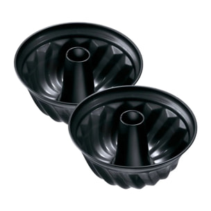 Ensemble de 2 Moules à kouglof Zenker Black Metallic