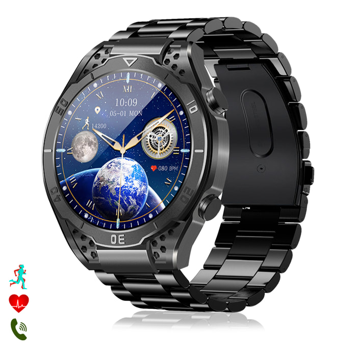 Smartwatch JA01. Monitor dell'acido urico e dei lipidi, monitoraggio della glicemia, elettrocardiogramma ECG, composizione corporea.