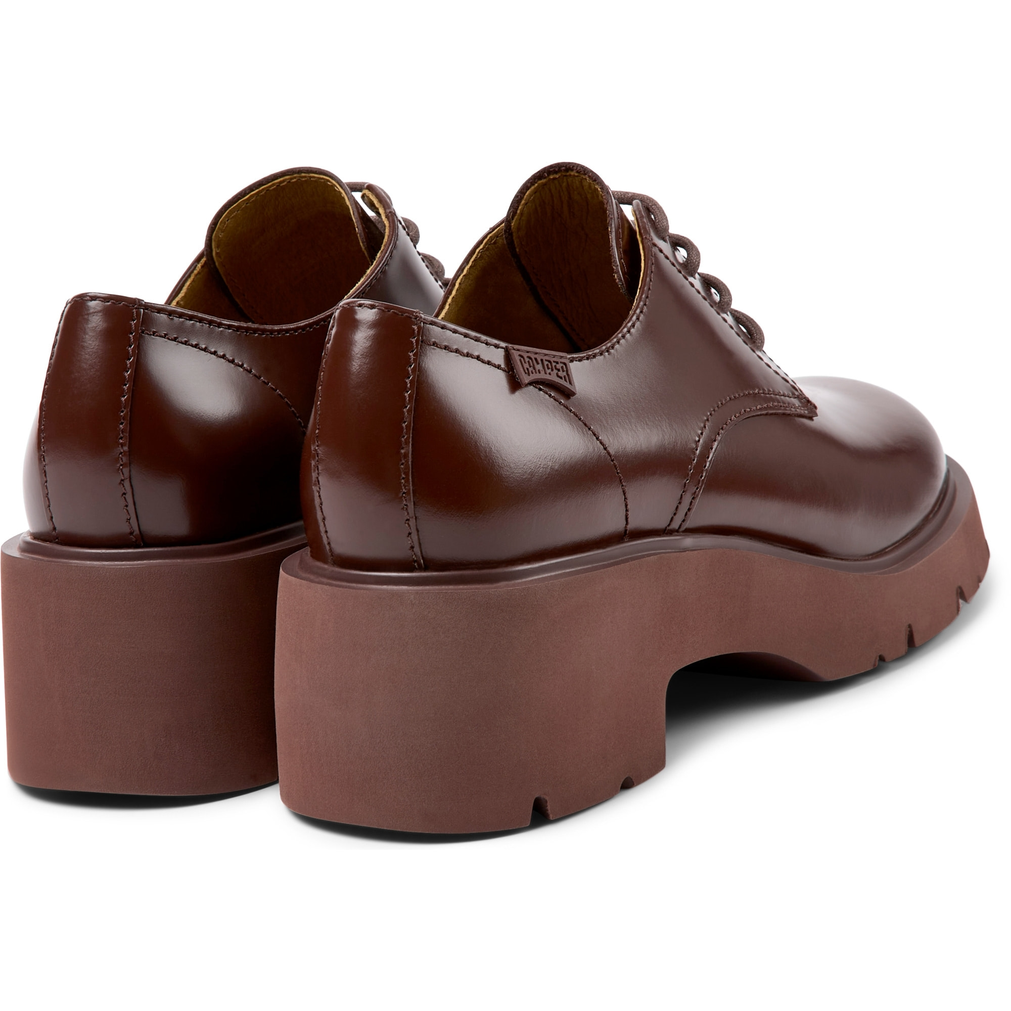 Zapatos de cordones - CAMPER Milah - Burdeos - Cuero liso