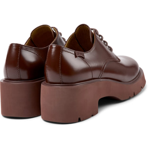 Zapatos de cordones - CAMPER Milah - Burdeos - Cuero liso