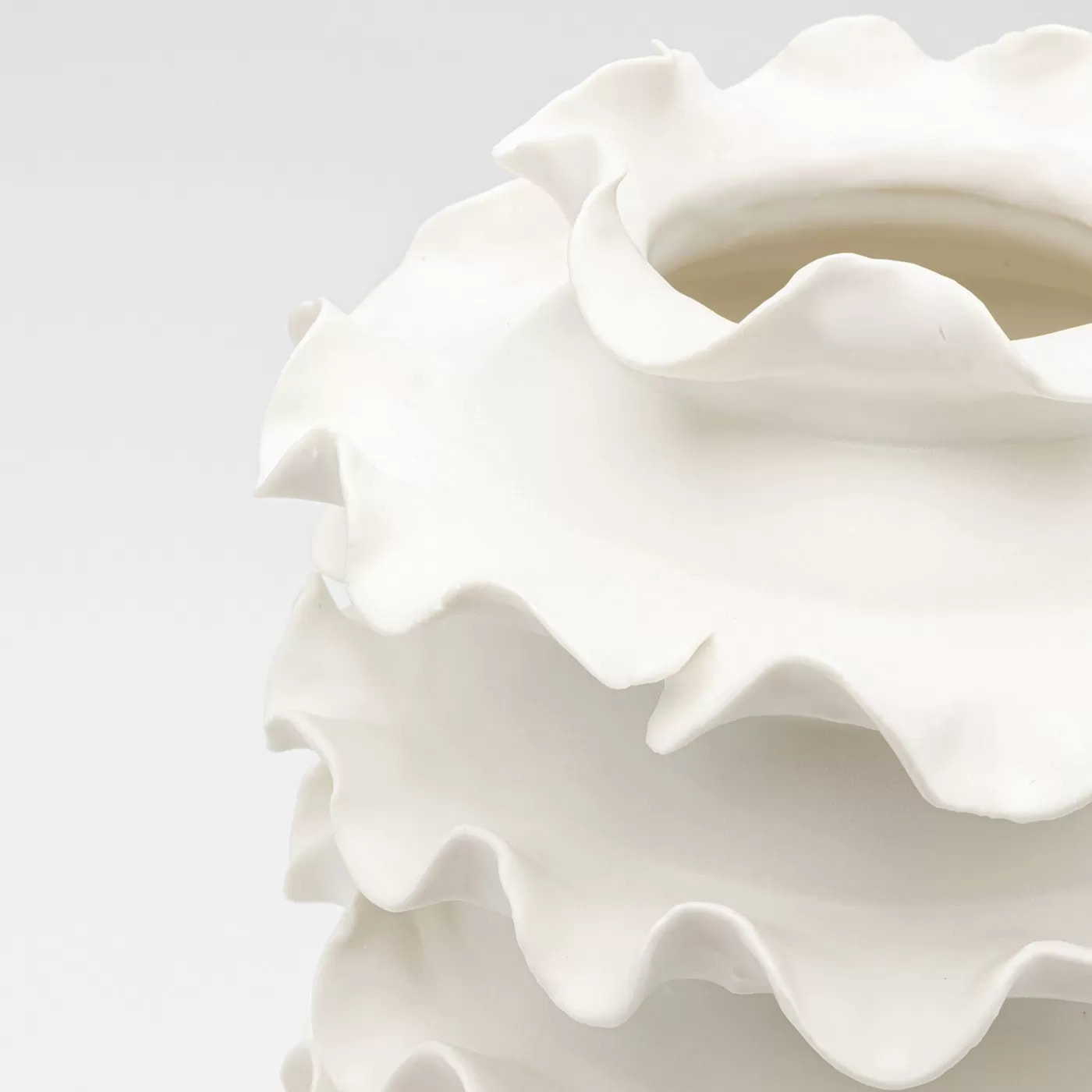 Vase Viento 39cm blanc Kare Design