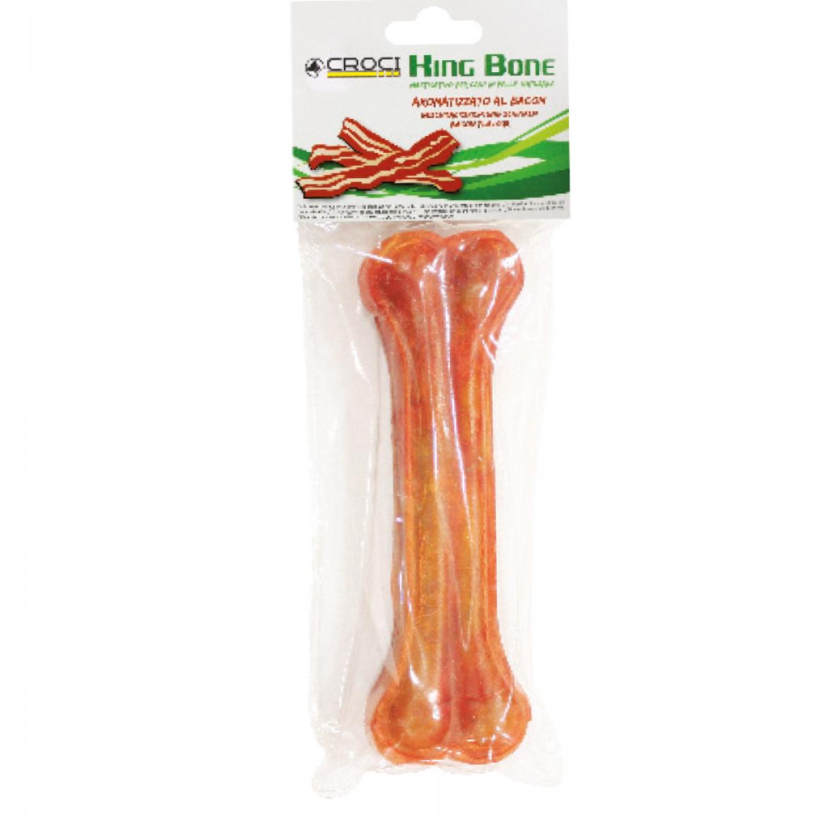 King Bone Ossa Bacon per Cani - 1PZ 25 cm - 240 gr