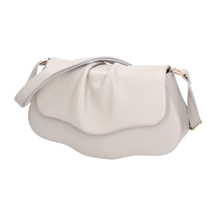 Borsa a spalla da donna In Vera pelle Made in Italy 30,5x19,5x9 cm