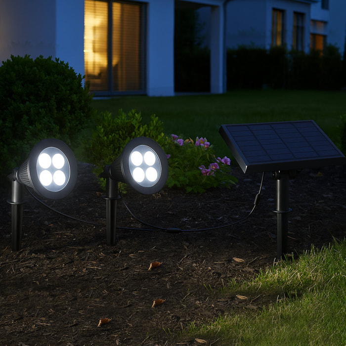2 Spots solaires connectés FAMILY SPIKY 100LM