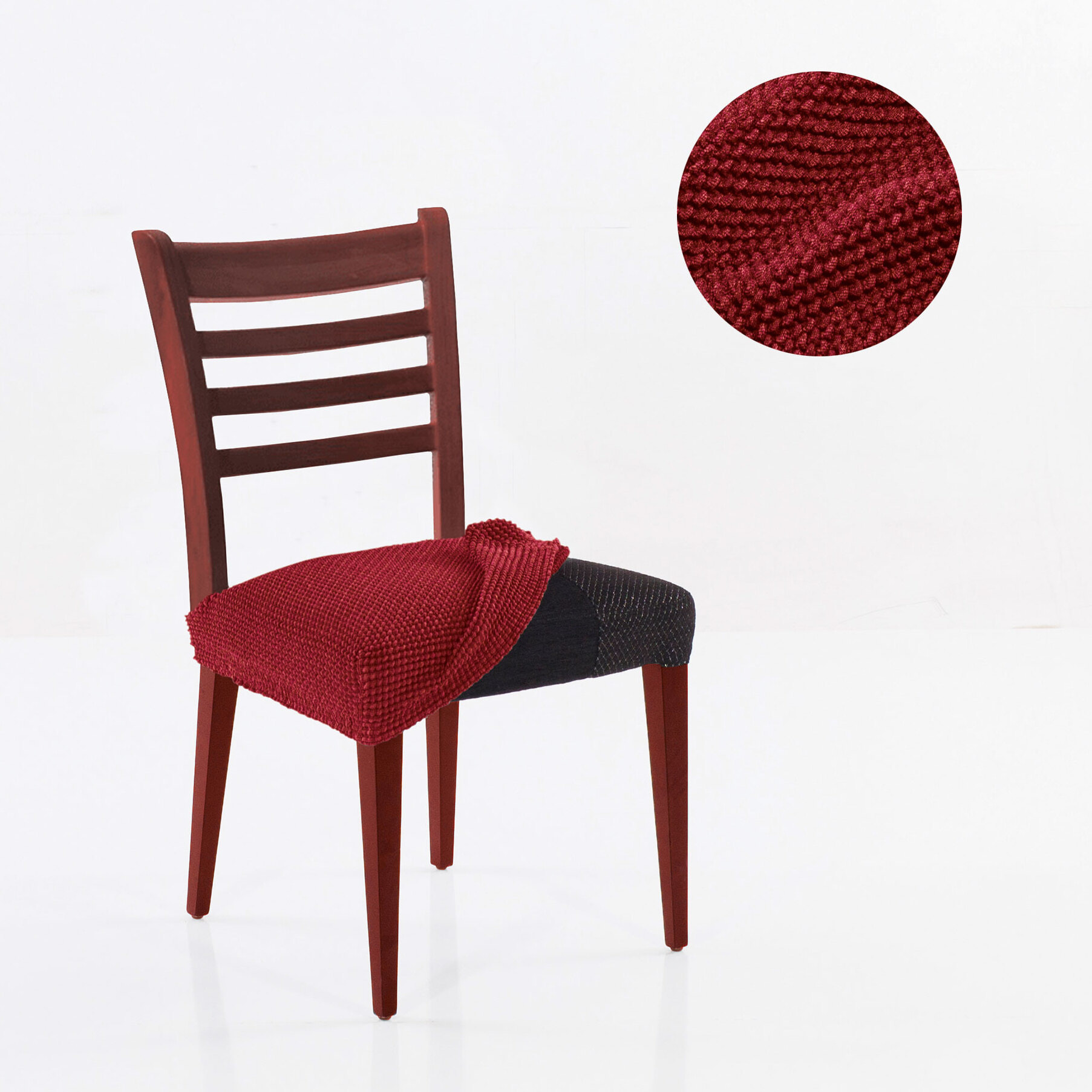 Funda Super Elástica para ASIENTO de SILLA pack2 unidades modelo HELENA