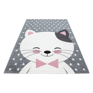 KIDS - Tapis enfant à motif chat rose - KID0550ROS