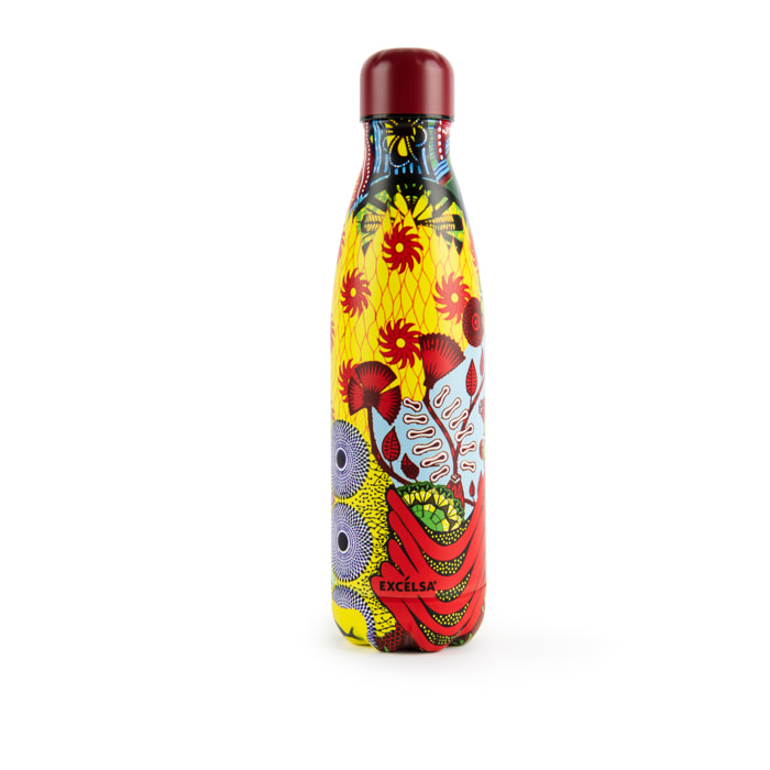 Bouteille isotherme Excelsa- Afrika, Acier Multicolore
