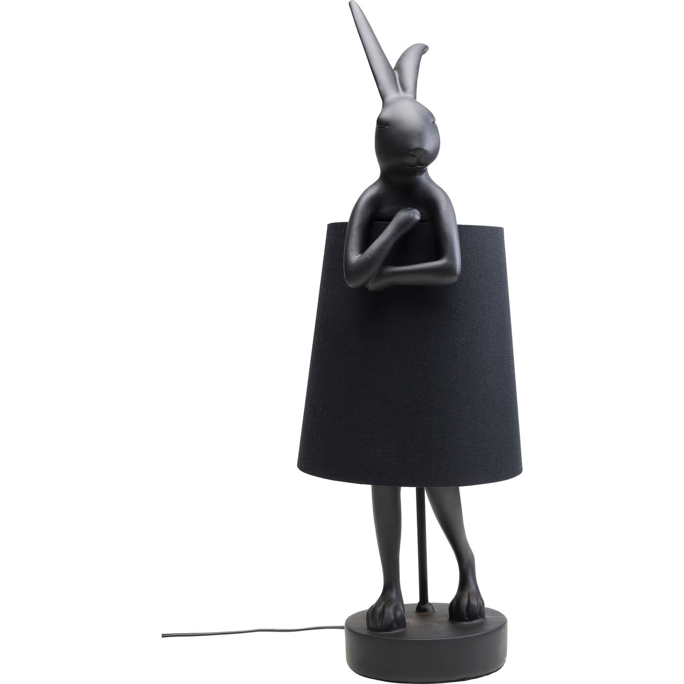 Lampe Animal lapin noire 68cm Kare Design