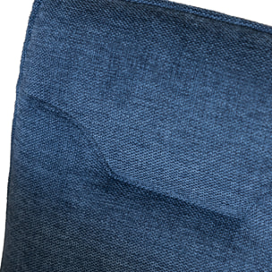 Lot de 2 chaises en tissu bleu AREN