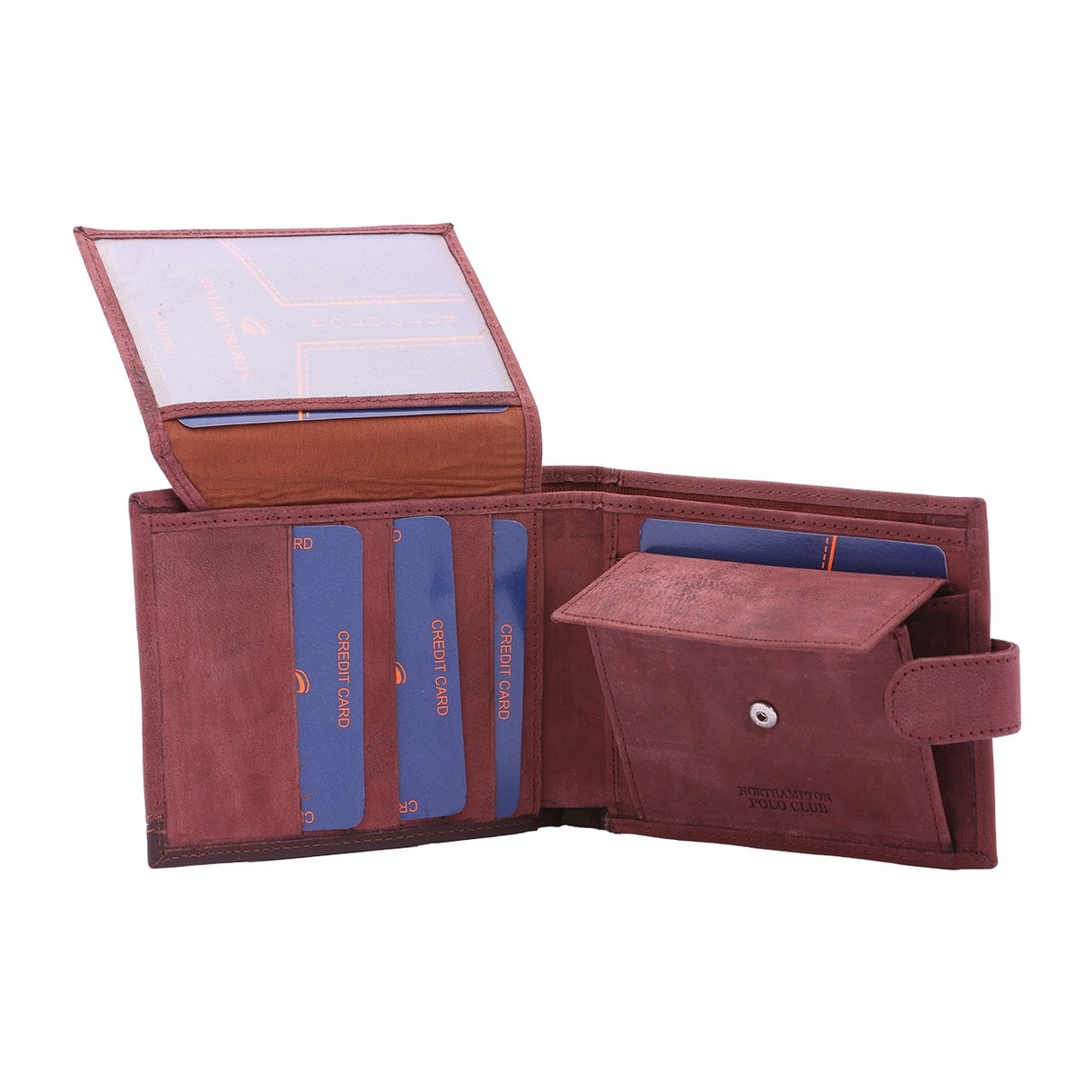 Portafoglio uomo in vera pelle - Modello False - Casual - 10.5 x 13.0 x 3.0 cm