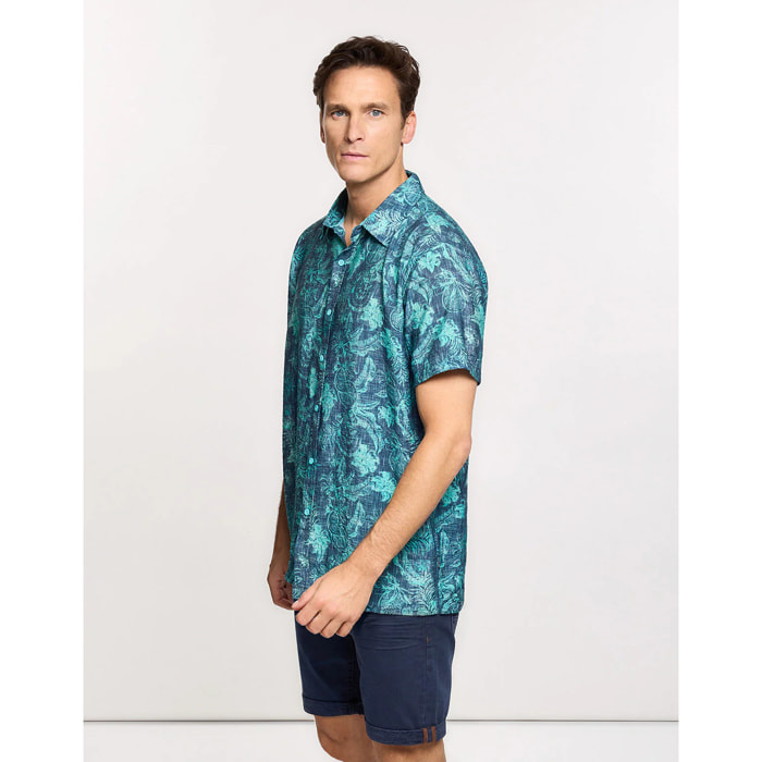 Camisa Manga Corta Azul - Westy