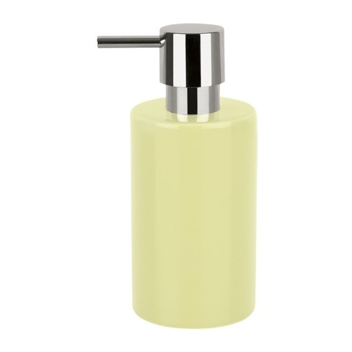 Distributeur de savon Céramique TUBE Jaune clair Spirella