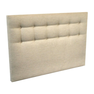 Tête de lit capitonnée SYMBIOSE beige