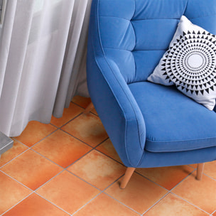 Sticker Sol avec laminat de Protection en Plastique Anti-dérapant | Stickers adhésif Sol - 60 STICKERS CARRELAGES TERRE CUITE SOL GIROLATA -