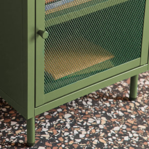 Table de chevet industrielle métal 1 porte (lot de 2) OHIO