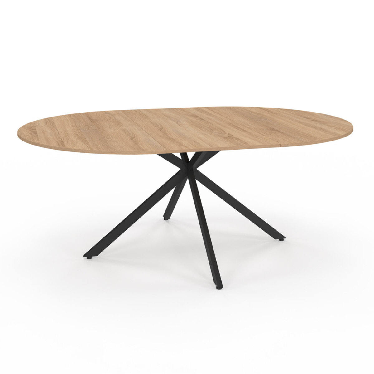 Table à manger ronde extensible Soline Ø140-200cm