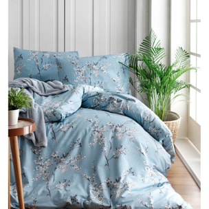 Parure housse de couette et taie(s) d'oreiller coton imprimé