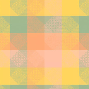 Nappe pur coton enduit 205 g/m² motif jacquard rose jaune Mille empreintes pastel