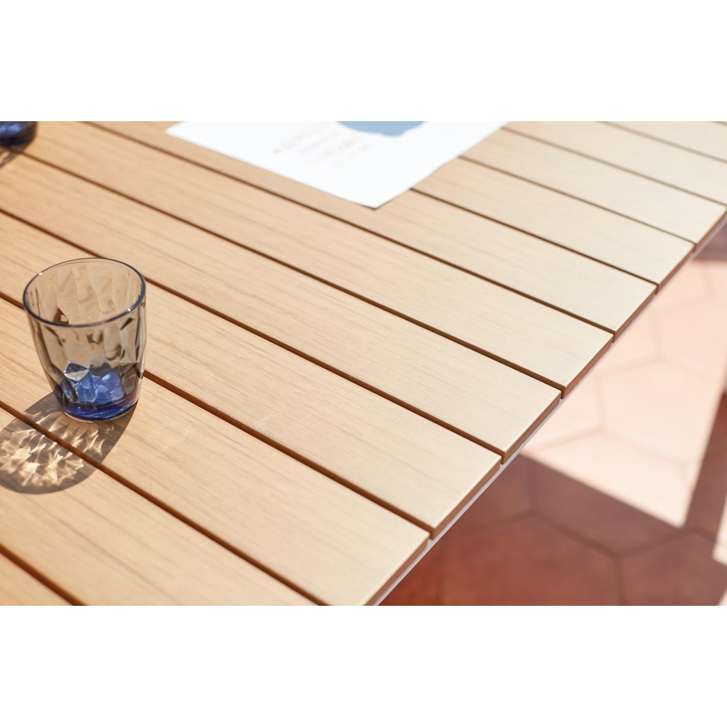 Salon de jardin repas 8 places en aluminium MIDA