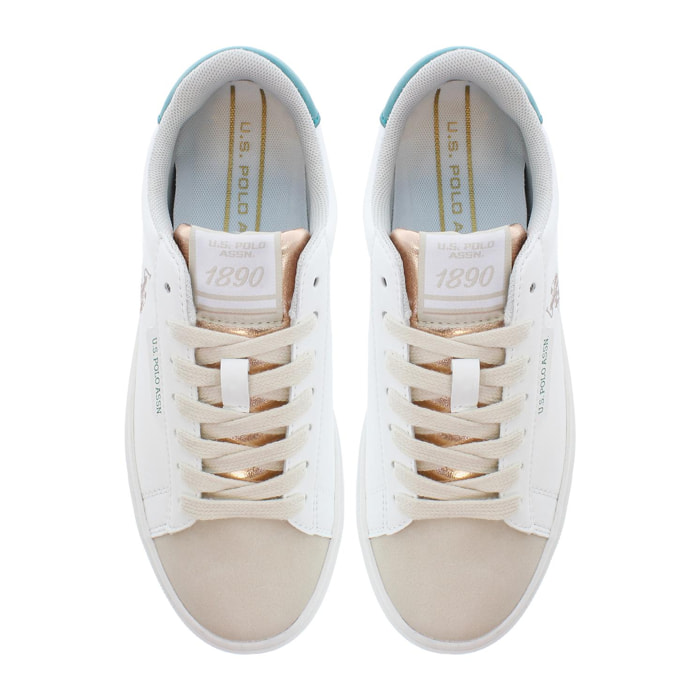 Sneakers U.S. Polo Assn. bianco-beige