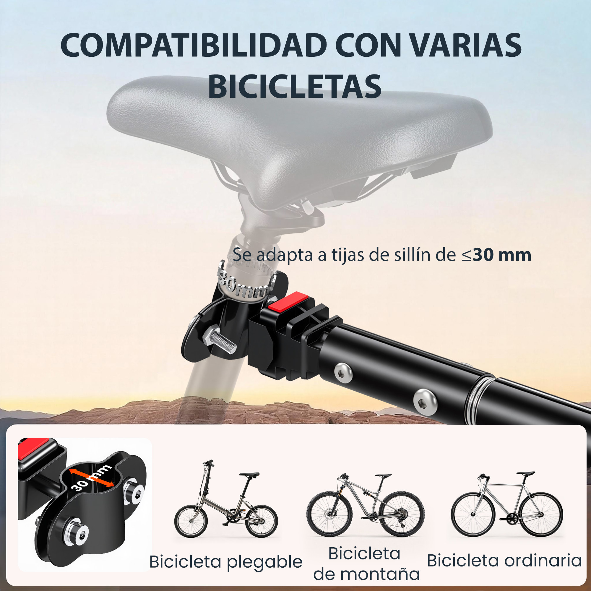 Remolque de Bicicleta para Carga 40 kg, Carro de Mano con Cubierta de Tela Oxford Impermeable, Reflectores, Marco de Acero y Asas para Transporte de Equipaje, 144x59x80 cm, Rojo y Negro