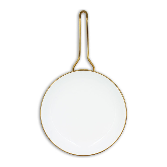 Poêle 28cm en acier émaillé avec motif margherite - tous feux DAISY
