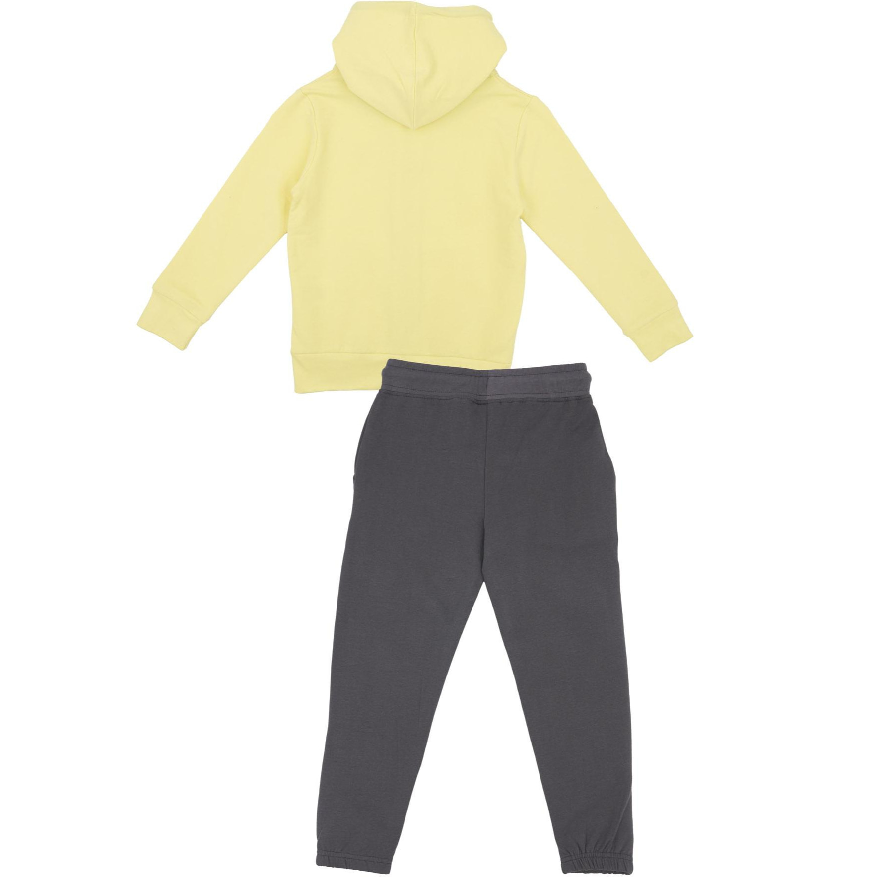 Tuta da bambina con cappuccio e full zip Basic