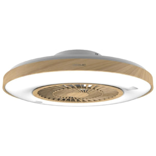 Cecotec Ventilador de techo con luz EnergySilence LampAero 600 InsideWood Cecote