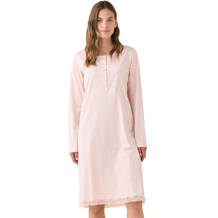 Camicia da notte donna estiva in cotone articolo essential. Noidinotte