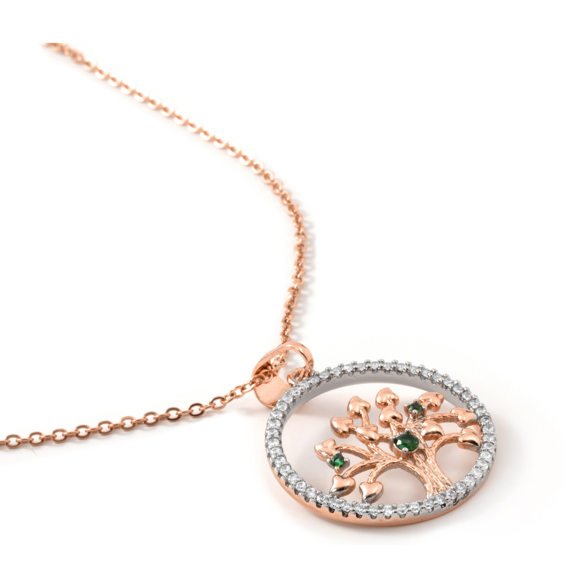 Collar Hezeth acabado oro rosa 18k