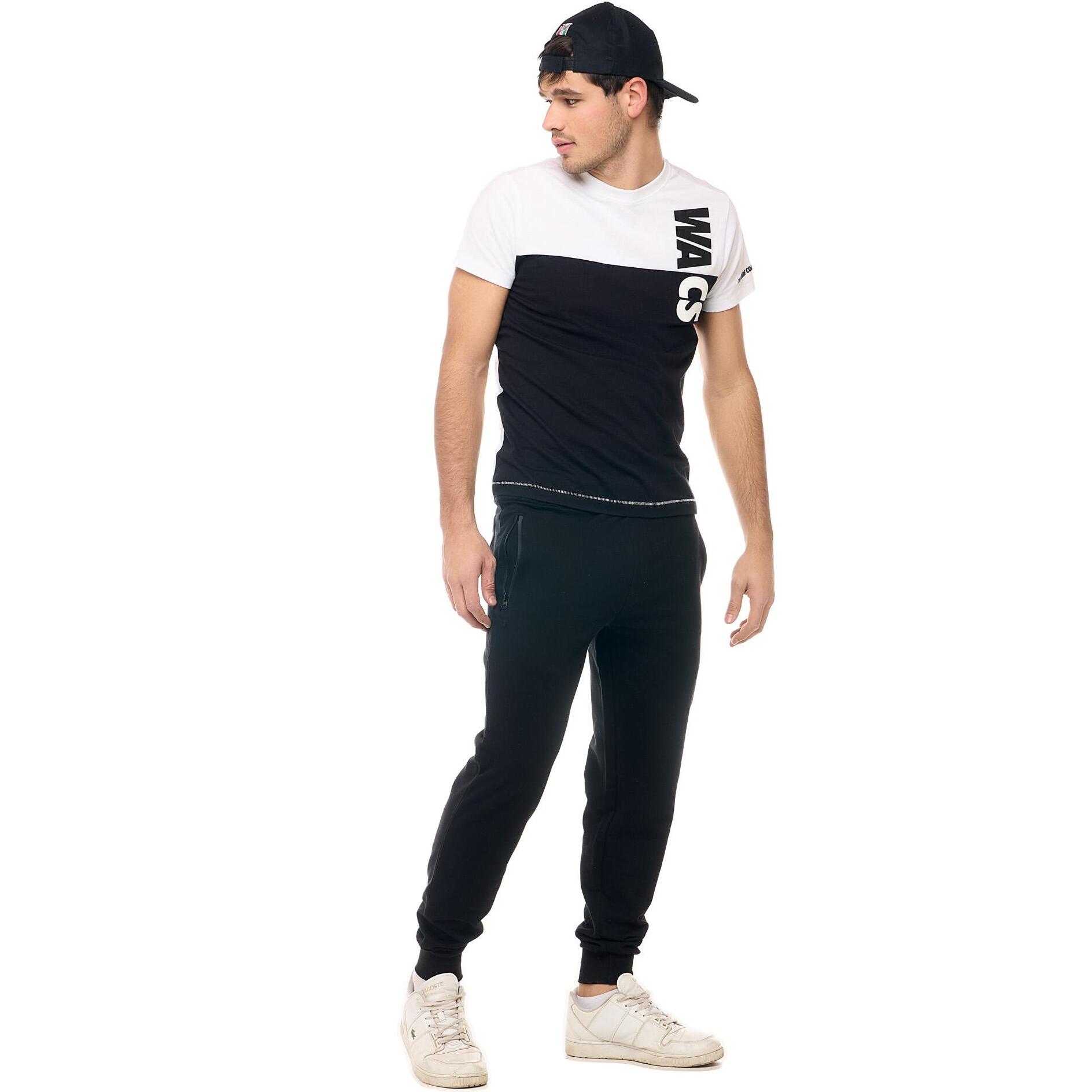 Pantalón deportivo de hombre Leone B&W con bolsillos con cremallera