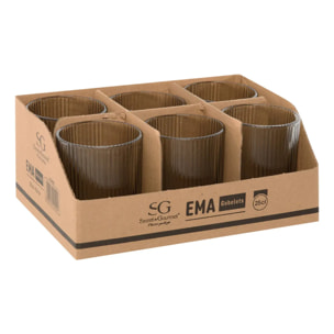 Gobelet Ema gris D7,5xL9cm