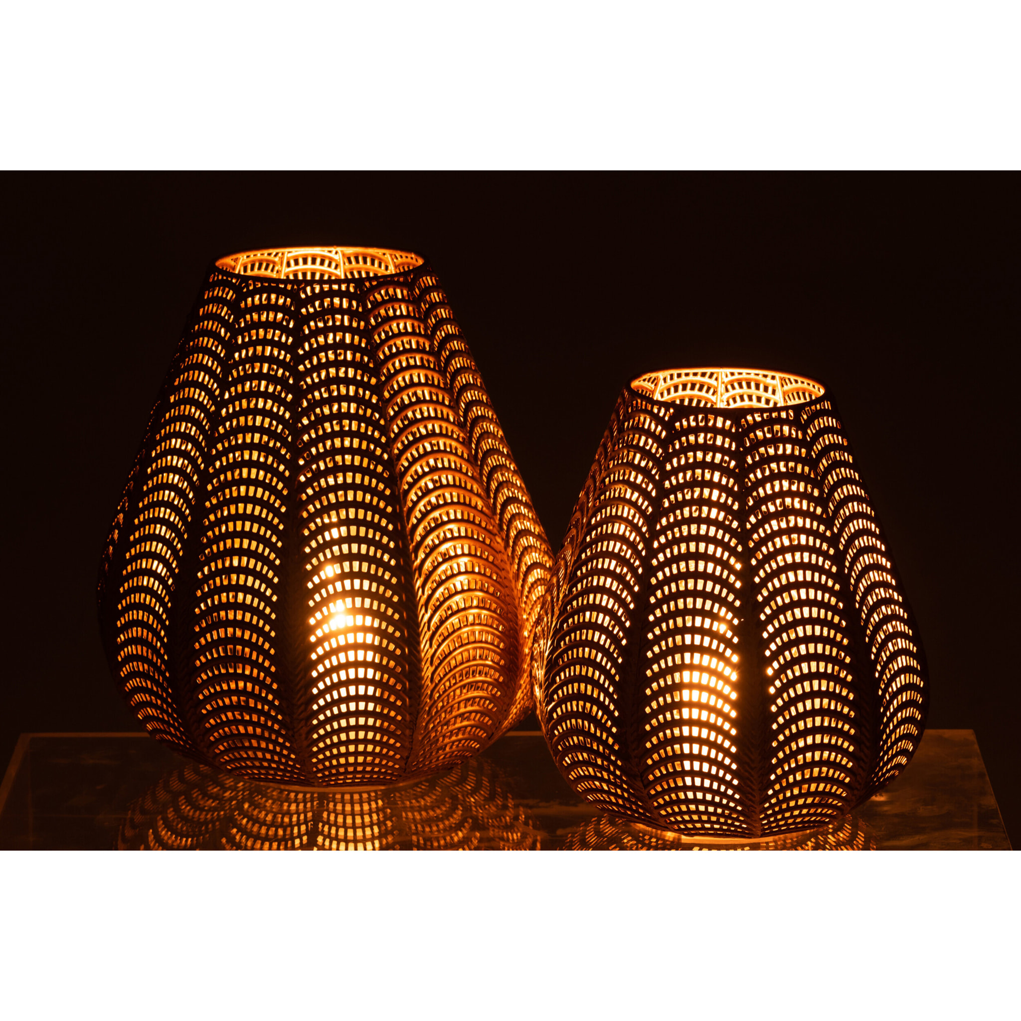 J-Line photophore Gala - métal - or - large