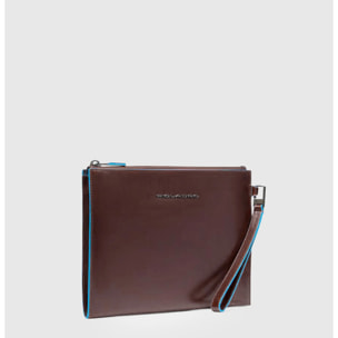 Piquadro Pochette porta iPad®mini in pelle con tasca per AirPods®