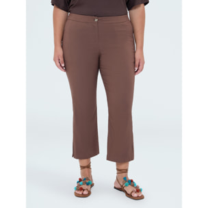 Fiorella Rubino - Pantaloni Kick Flare - Marrone
