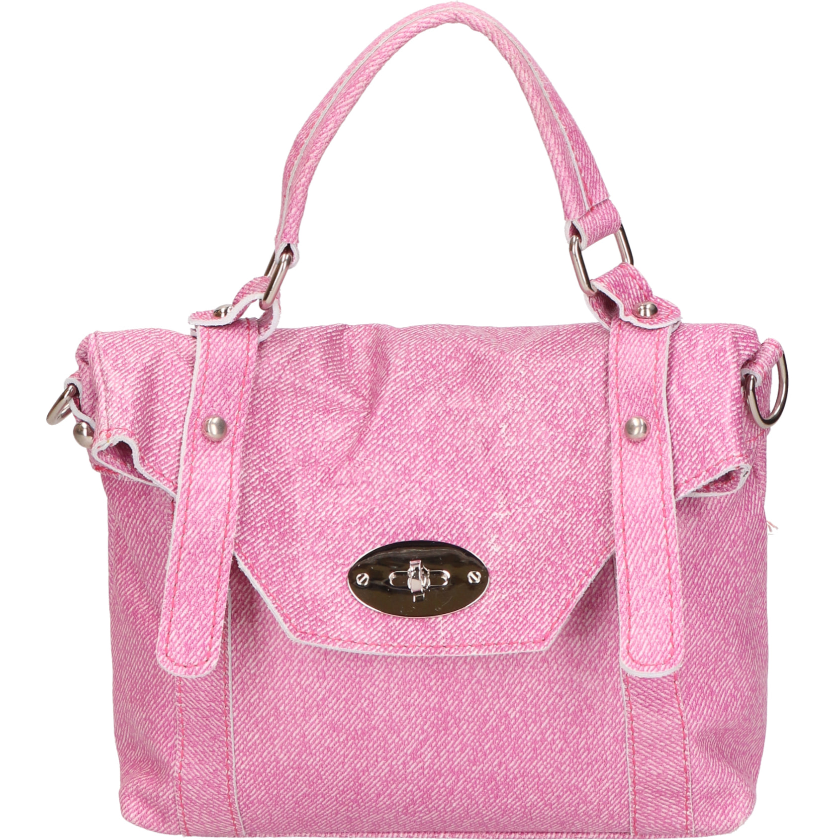 Borsa a mano Leila da donna In Vera pelle Made in Italy 25x17x6 cm