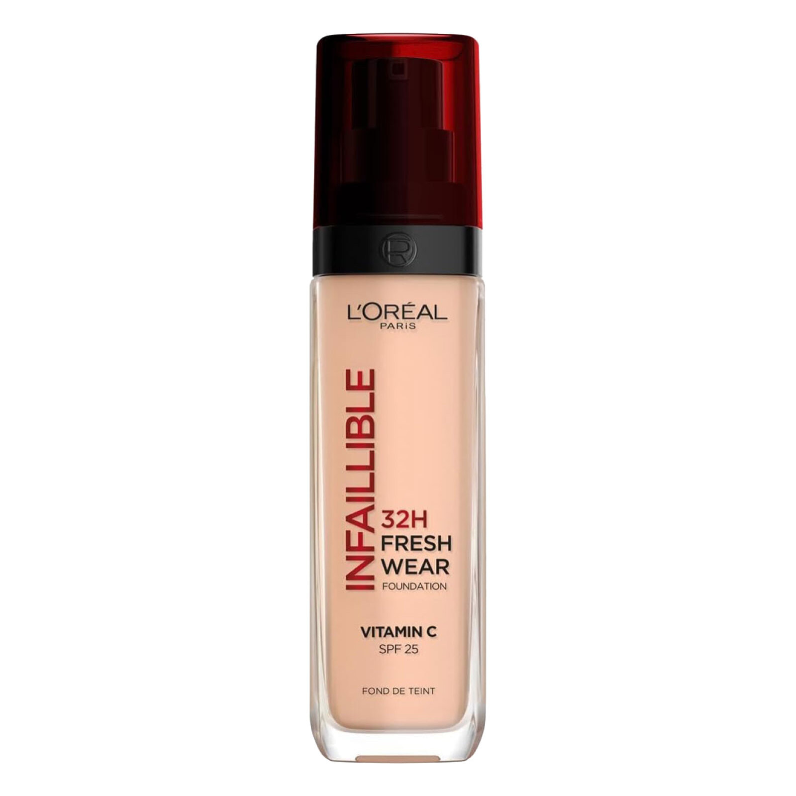Fondotinta Liquido 140 Cool Rosé Infaillible 32H Fresh Wear SPF 25 con Vitamina C Waterproof Illuminante Coprente Ultra-Traspirante No-Transfer