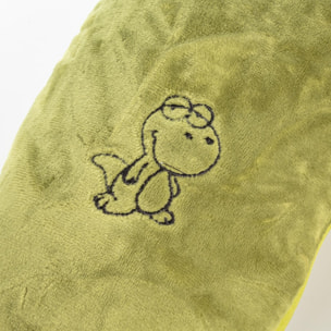 Dinosaurio de peluche convertible en almohada de viaje para cuello, 2 en 1.