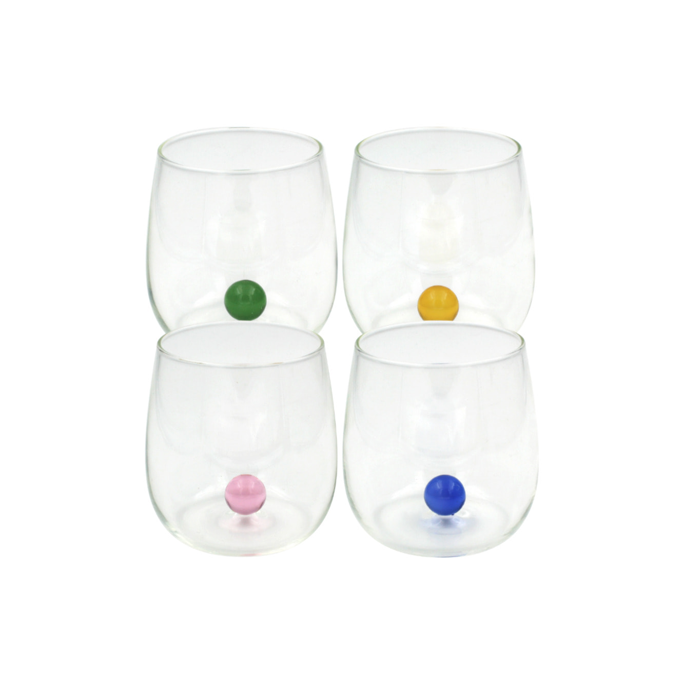 Lot de 4 verres, GAIA