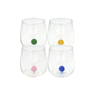 Lot de 4 verres, GAIA