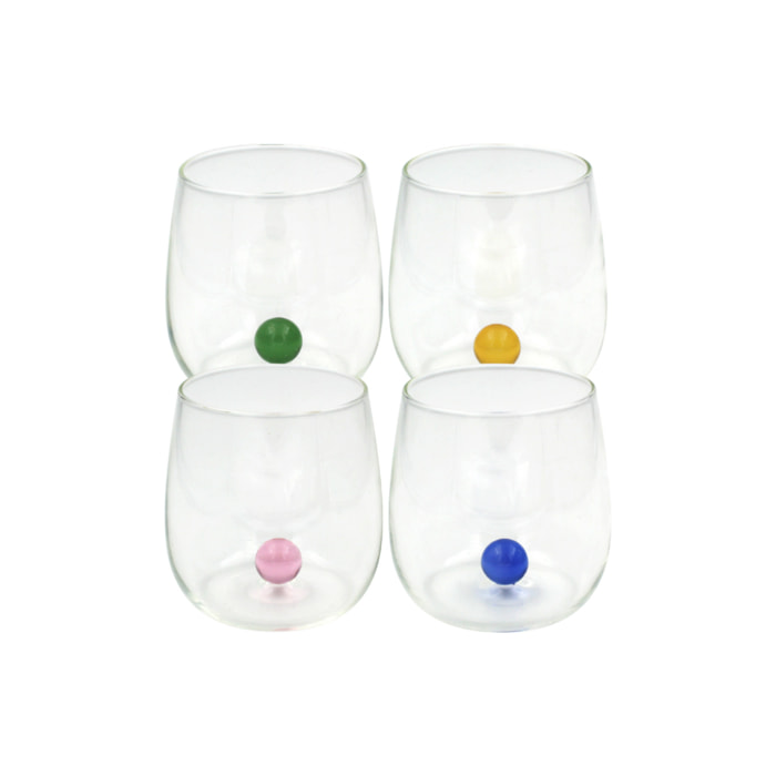 Lot de 4 verres, GAIA