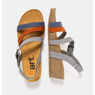Sandalias 1930 MULTI DENIM-DARK ORANGE/ I LIVE color Denim-dark orange