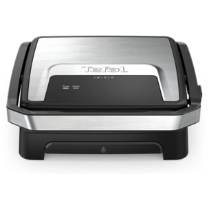 Grille-viande TEFAL GC271D10 noir gris à poser, 29x26 cm