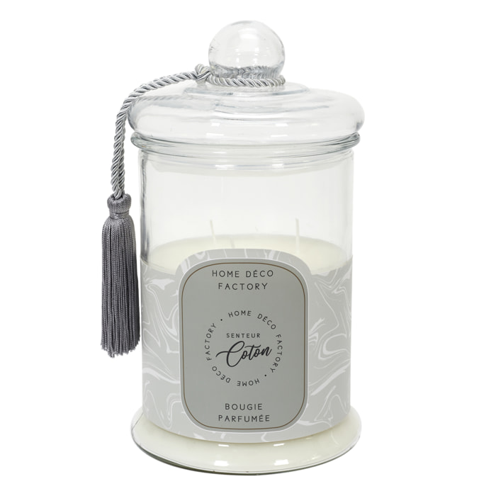 Bougie Parfumee Bonbonniere Grise H29cm