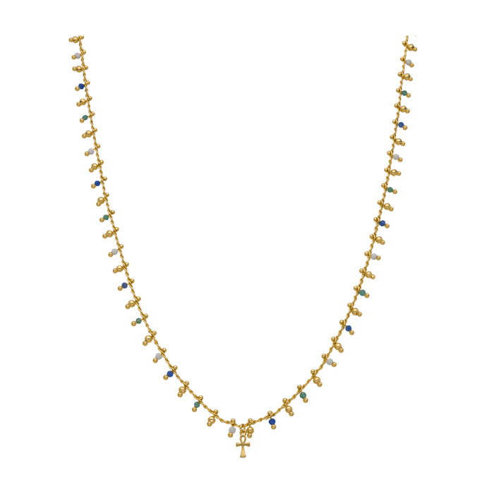 Collar Kalau acabado oro amarillo 18k