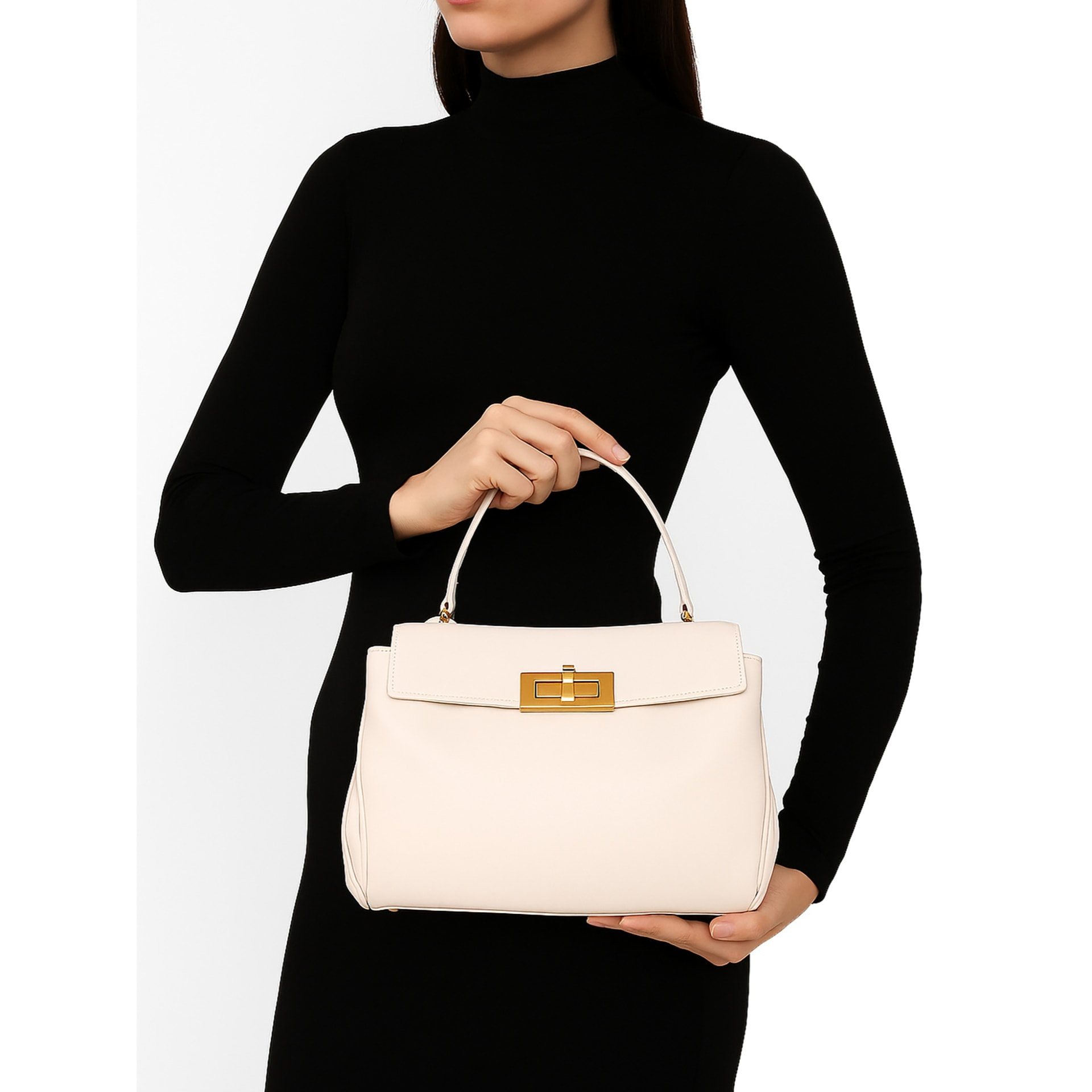 Borsa a mano da donna Made in Italy - Modello Padova - 100% pelle - 28.0 x 19.0 x 8.0 cm