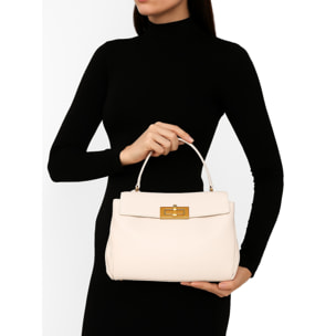 Borsa a mano da donna Made in Italy - Modello Padova - 100% pelle - 28.0 x 19.0 x 8.0 cm