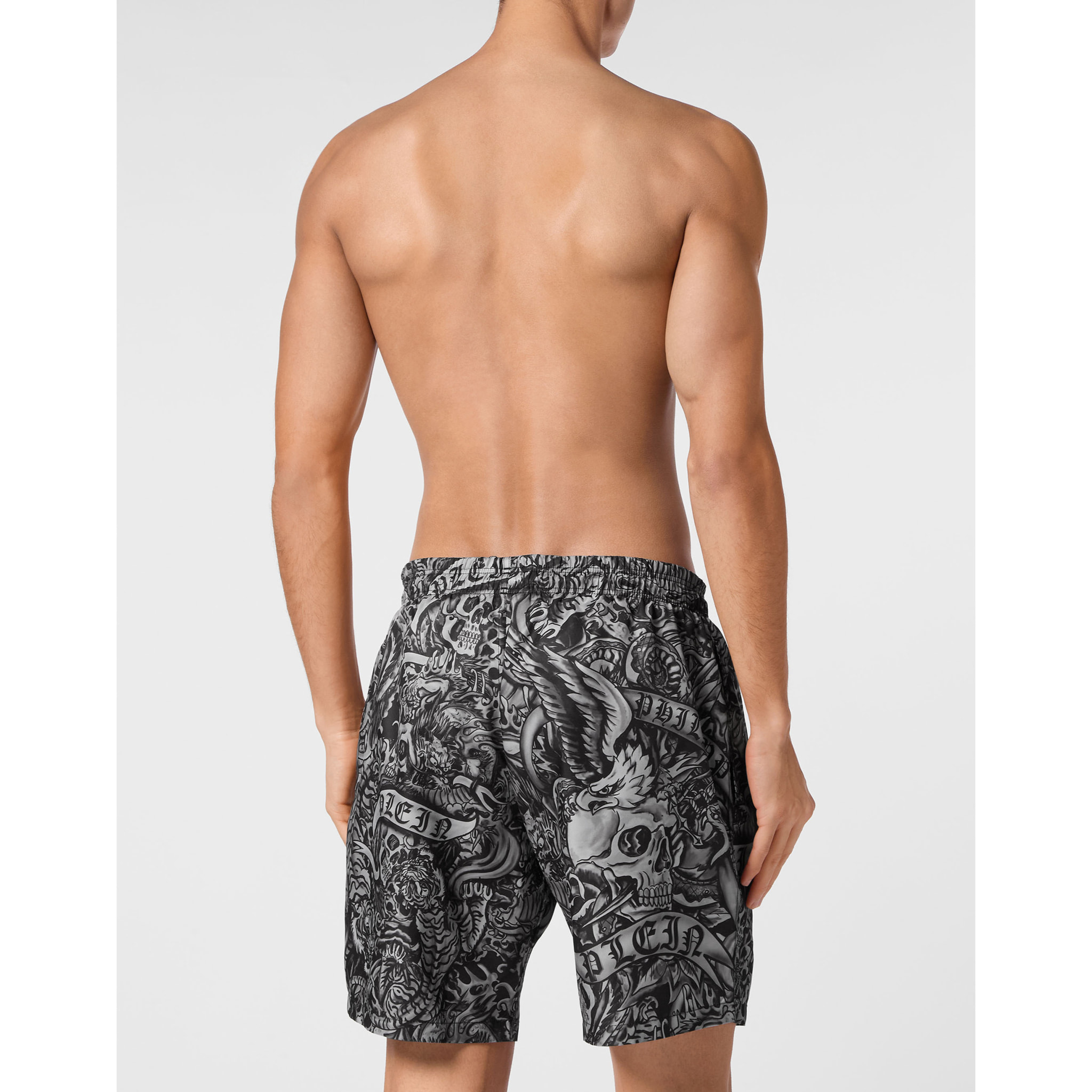 PHILIPP PLEIN Swim Trunks TATTOO