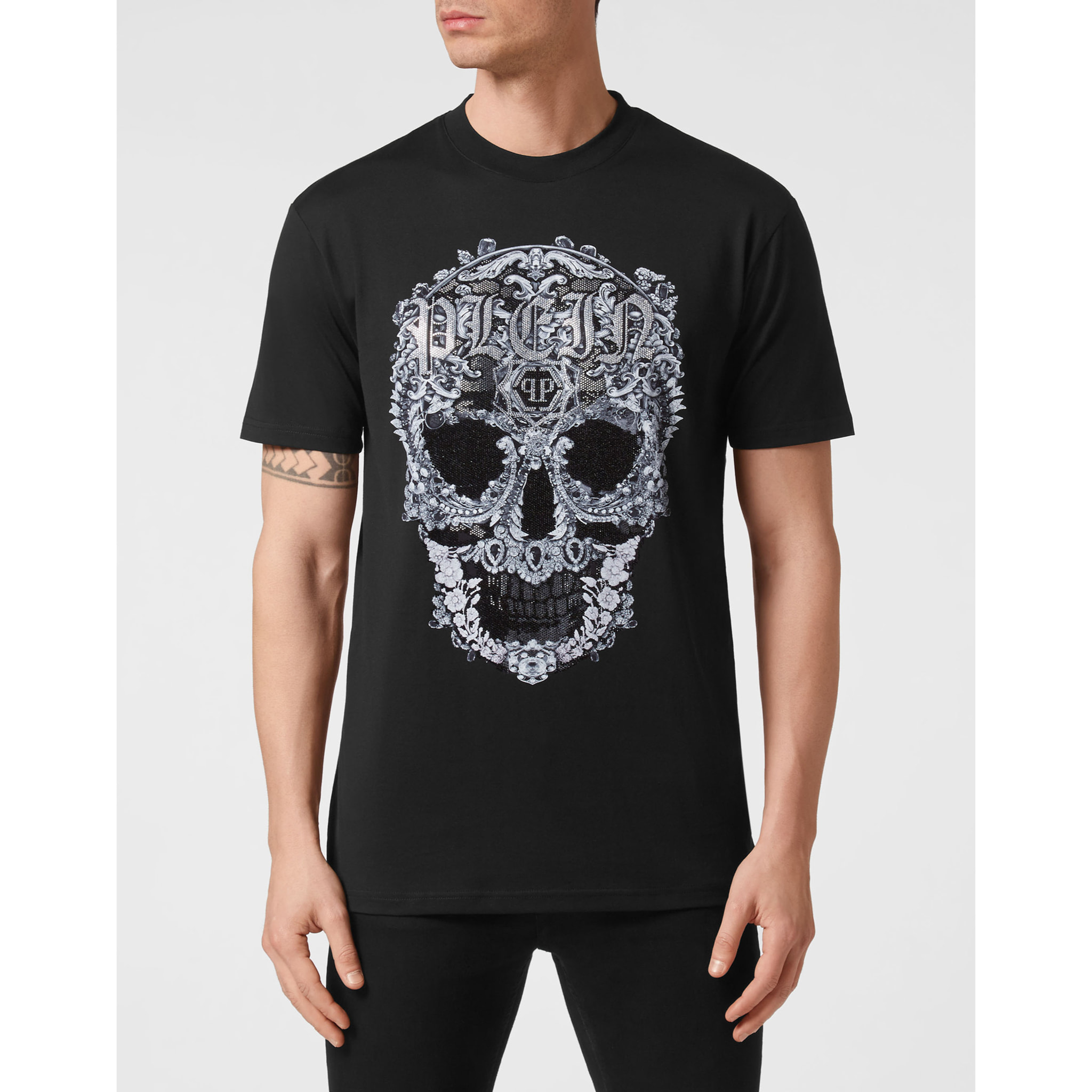 PHILIPP PLEIN Maglietta a girocollo SKULL